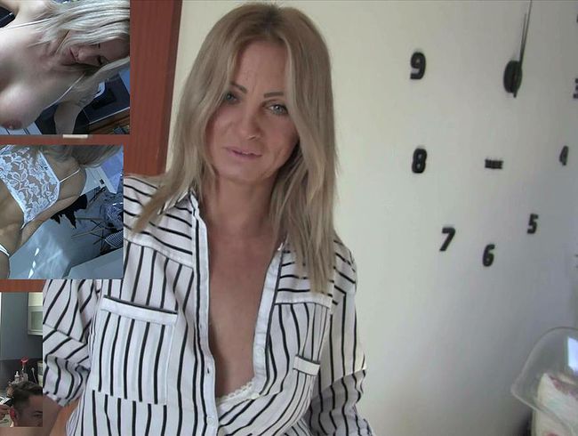 sweetpinkPu**y Porno Video: Friseurin mit großen Ausschnitt ! cream**e